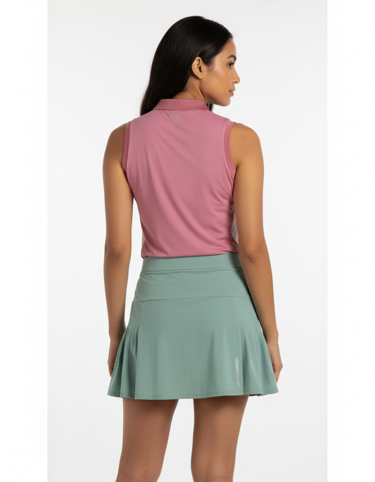 Sleeveless Top and Skirt Combo